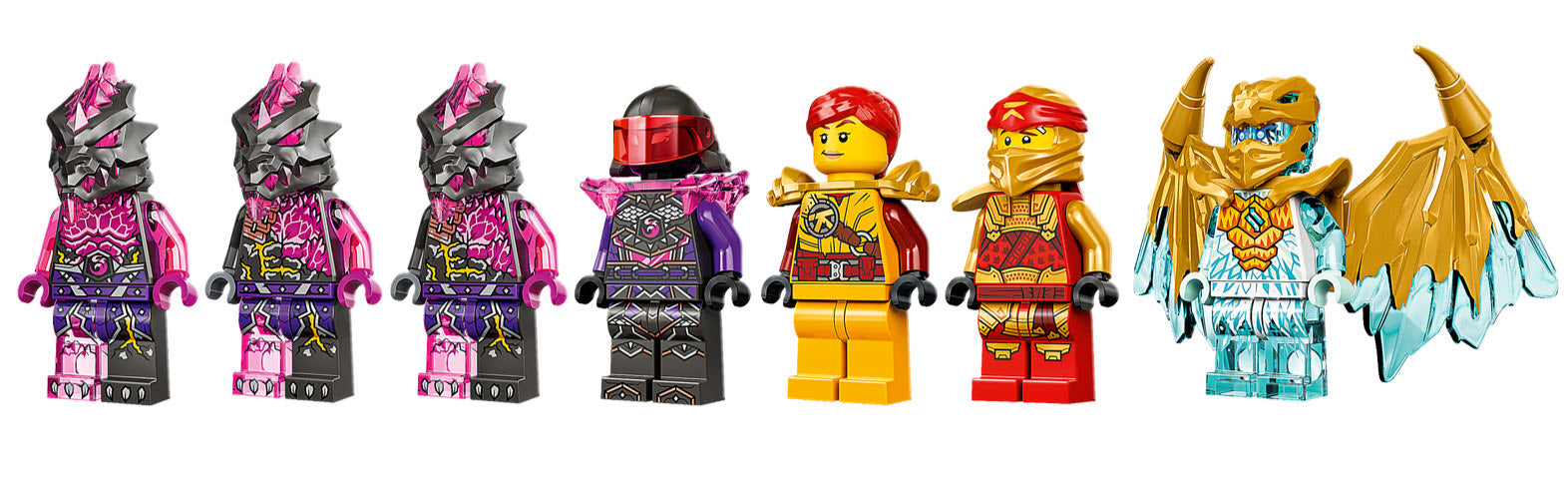Minifiguren: LEGO Ninjago 71773 Kais Golddrachen-Raider