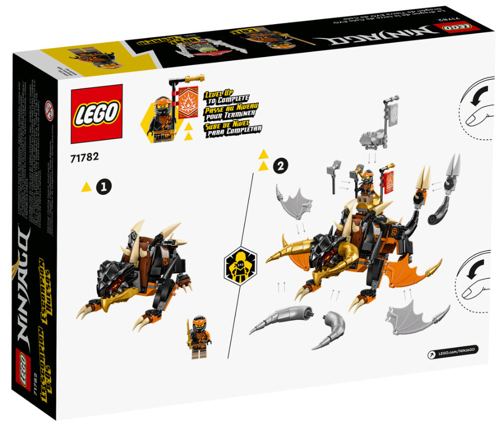 Box Rückseite: LEGO Ninjago 71782 Coles Erddrache EVO