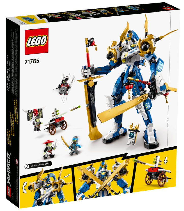 Box Rückseite: LEGO Ninjago 71785 Jays Titan-Mech