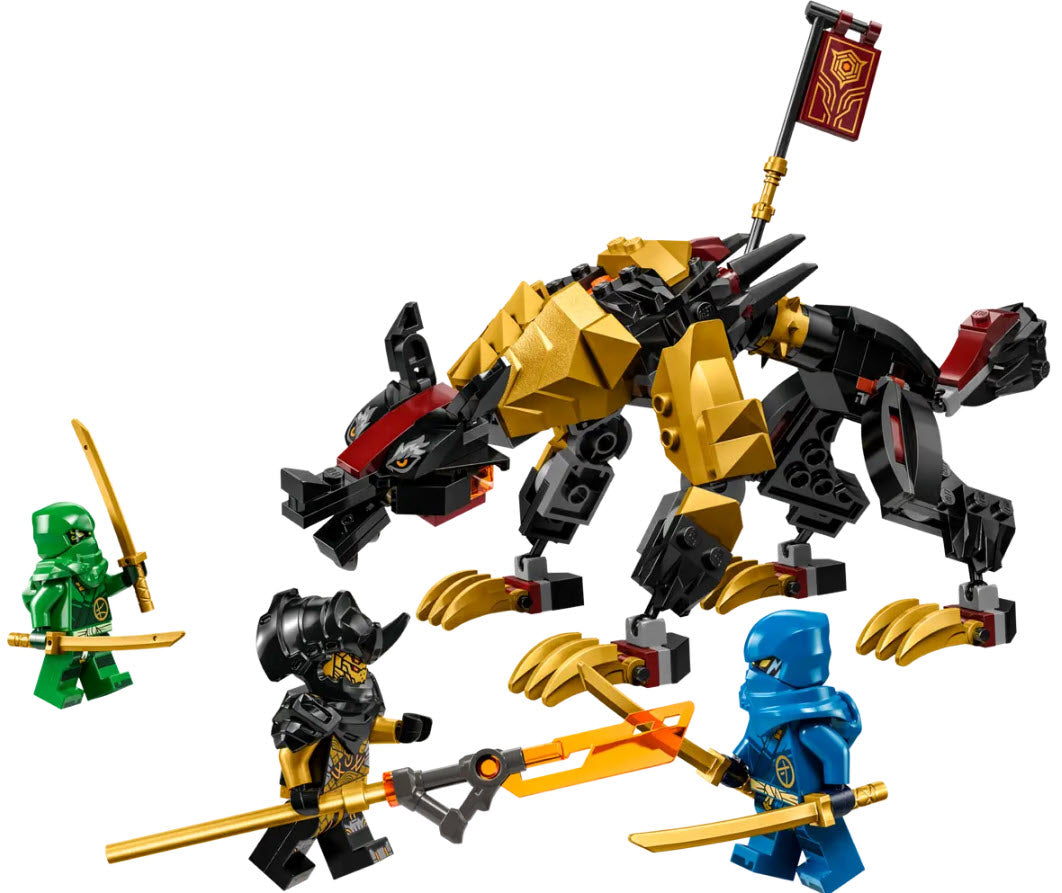 Inhalt: LEGO Ninjago 71790 Jagdhund des kaiserlichen Drachenjägers