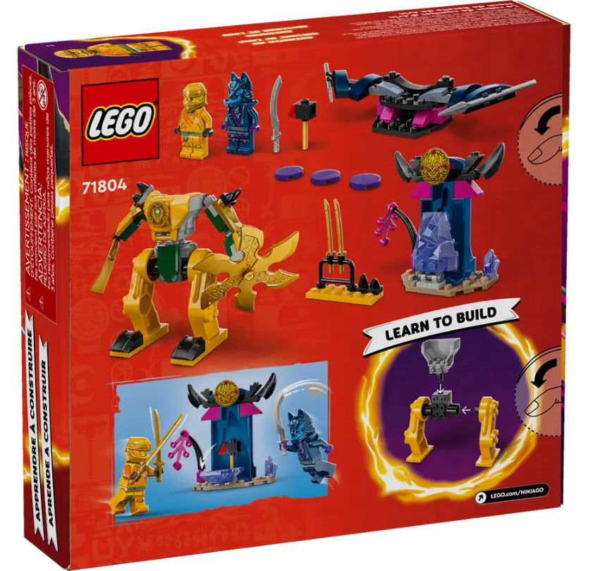 Box Rückseite: LEGO Ninjago 71804 Arins Battle Mech