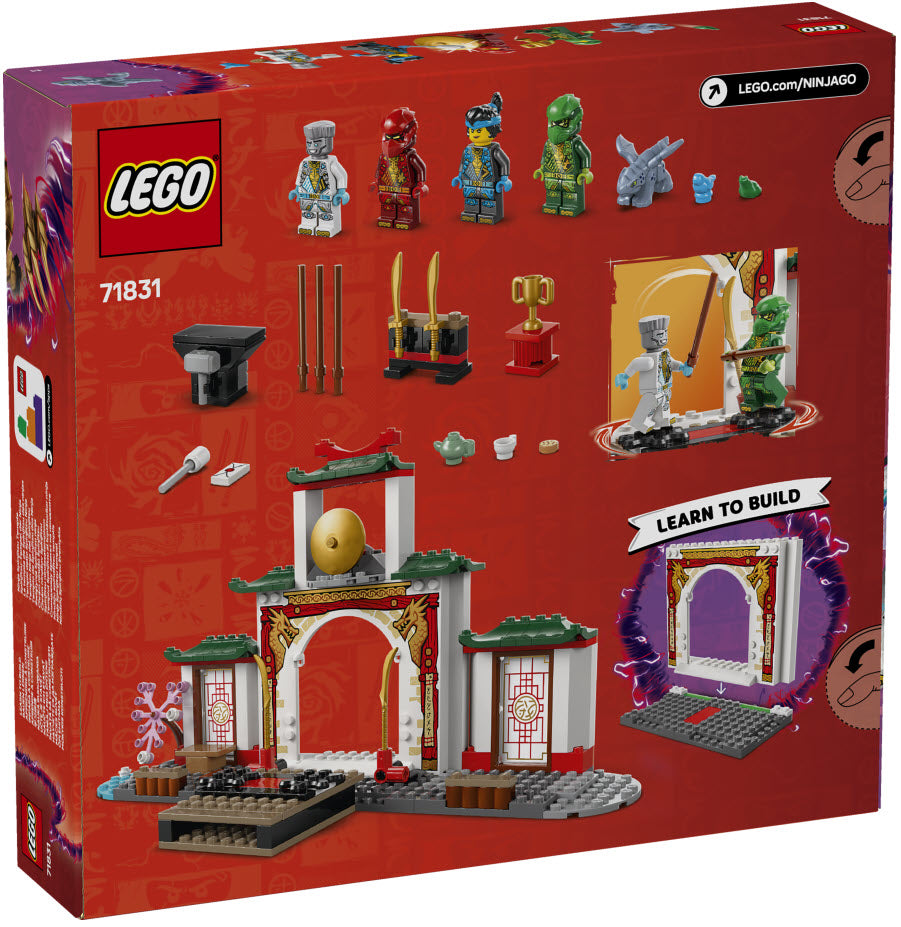 Box Rückseite: LEGO Ninjago 71831 Spinjitzu-Tempel der Ninja
