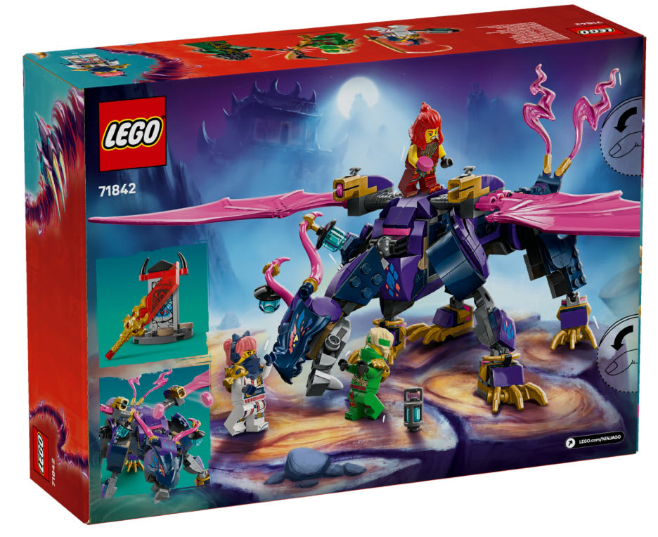 Box Rückseite: LEGO Ninjago 71842 Rontu der Meisterdrache