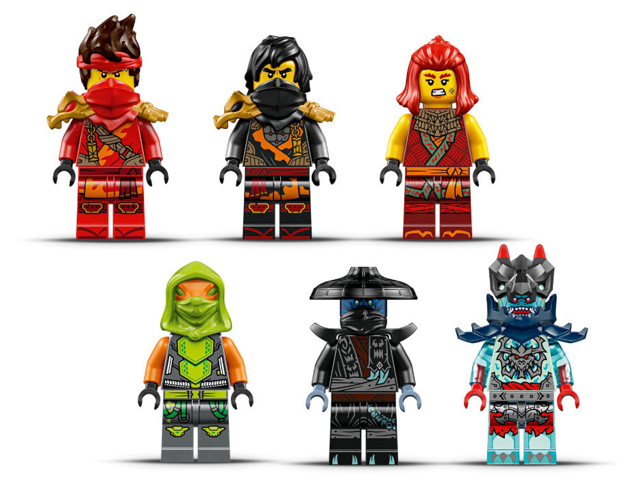 Minifiguren: LEGO Ninjago 71844 Ninja-Actionflitzer