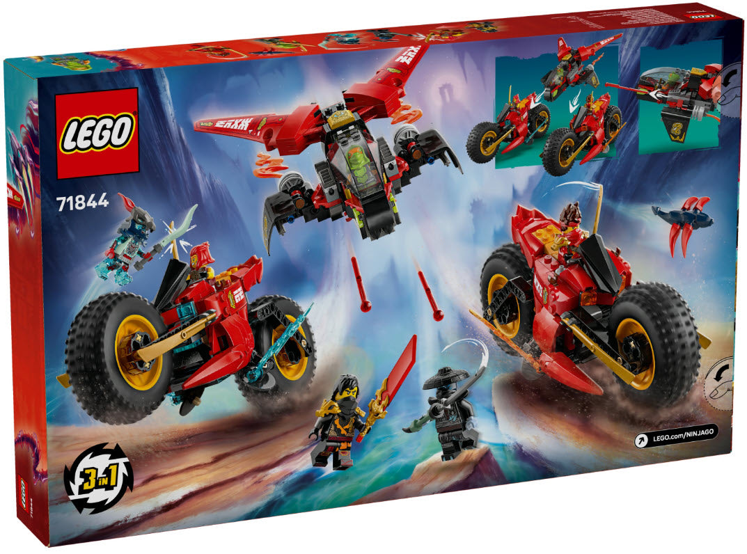 Box Rückseite: LEGO Ninjago 71844 Ninja-Actionflitzer
