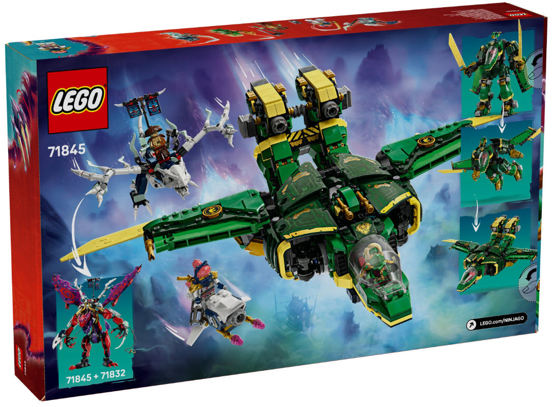 Box Rückseite: LEGO Ninjago 71845 Lloyds Jet-Mech