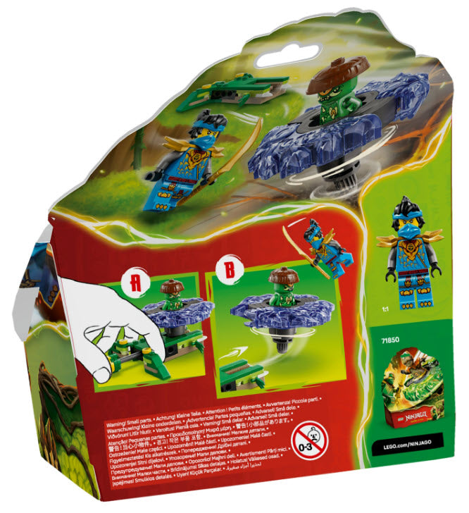 Box Rückseite: LEGO Ninjago 71849 Nya vs. Mutationsmonster-Spinner
