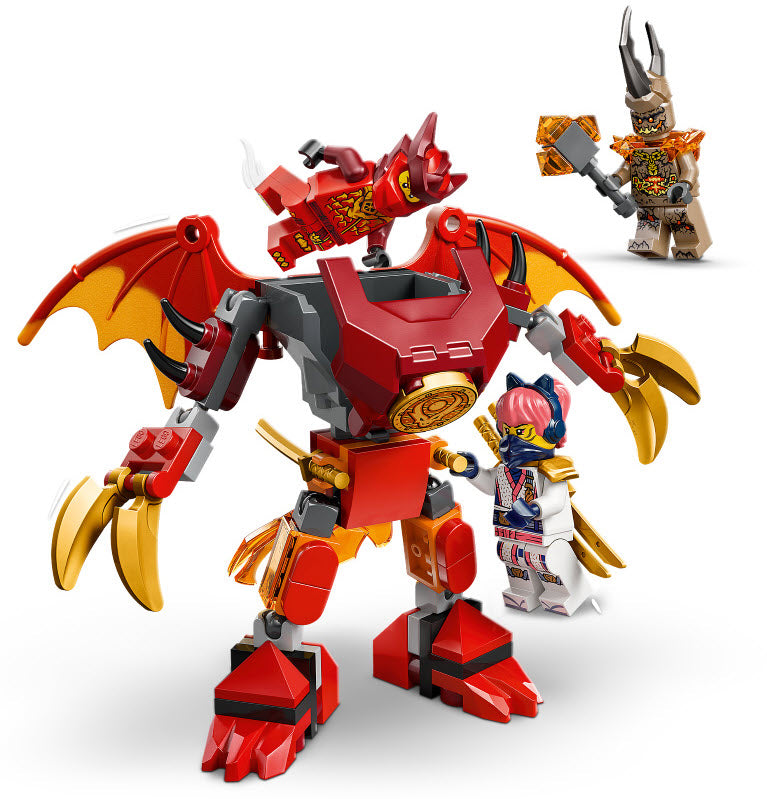 Detail 1: LEGO Ninjago 71851 Kais Drachen-Mech Battle Set