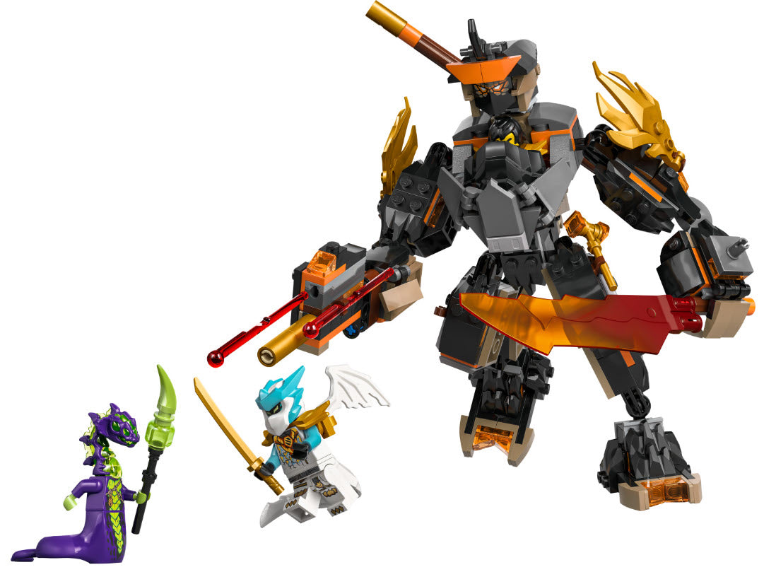 Inhalt: LEGO Ninjago 71854 Coles Action-Mech und Drachen-Zane