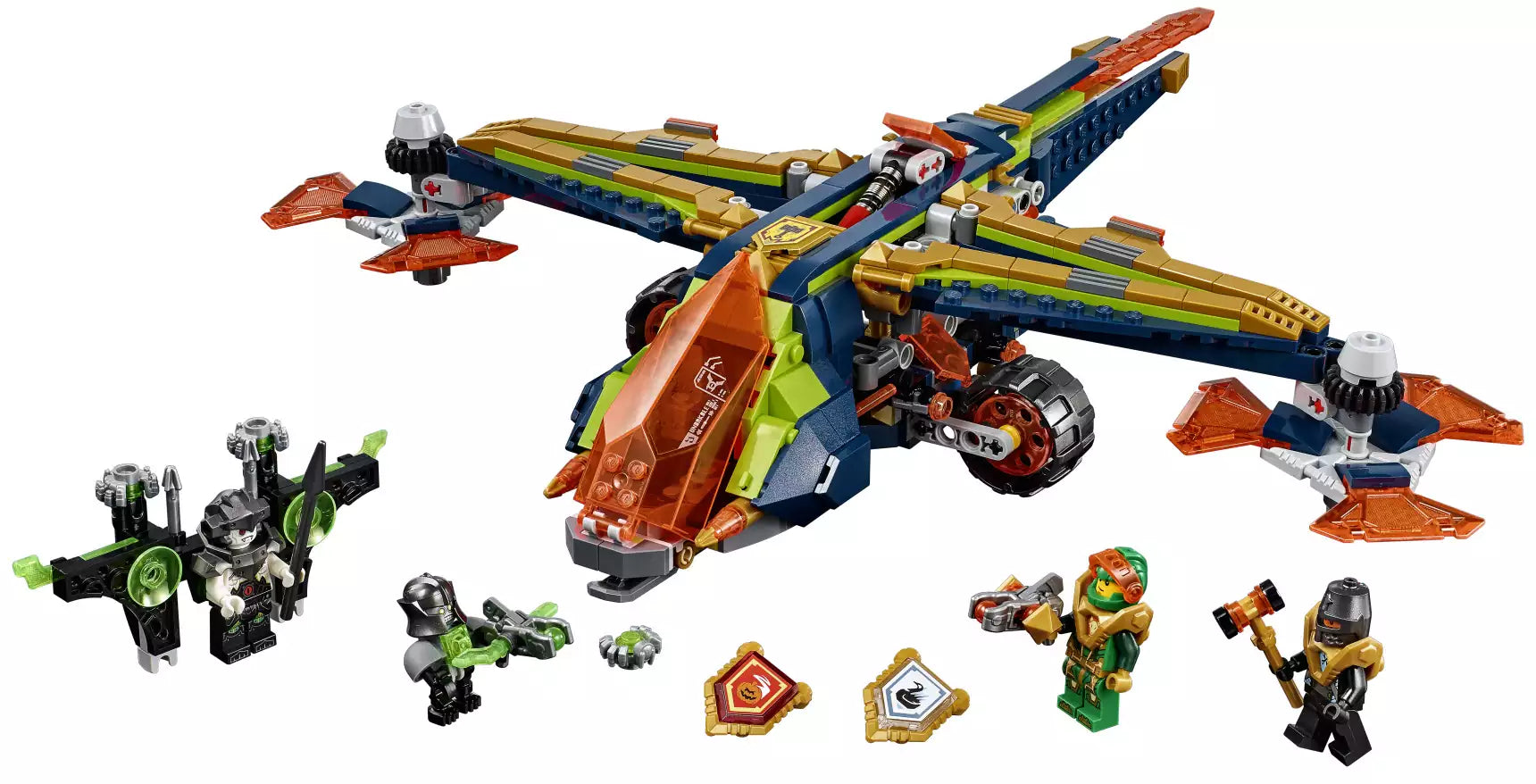 Inhalt: LEGO Nexo Knights 72005 Aarons Armbrust