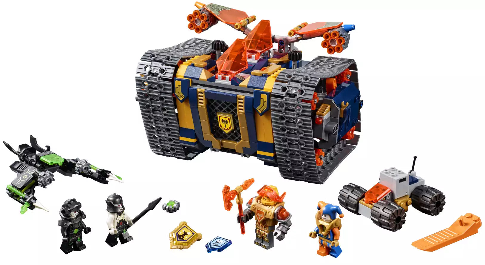 Inhalt: LEGO Nexo Knights 72006 Axls Donnerraupe