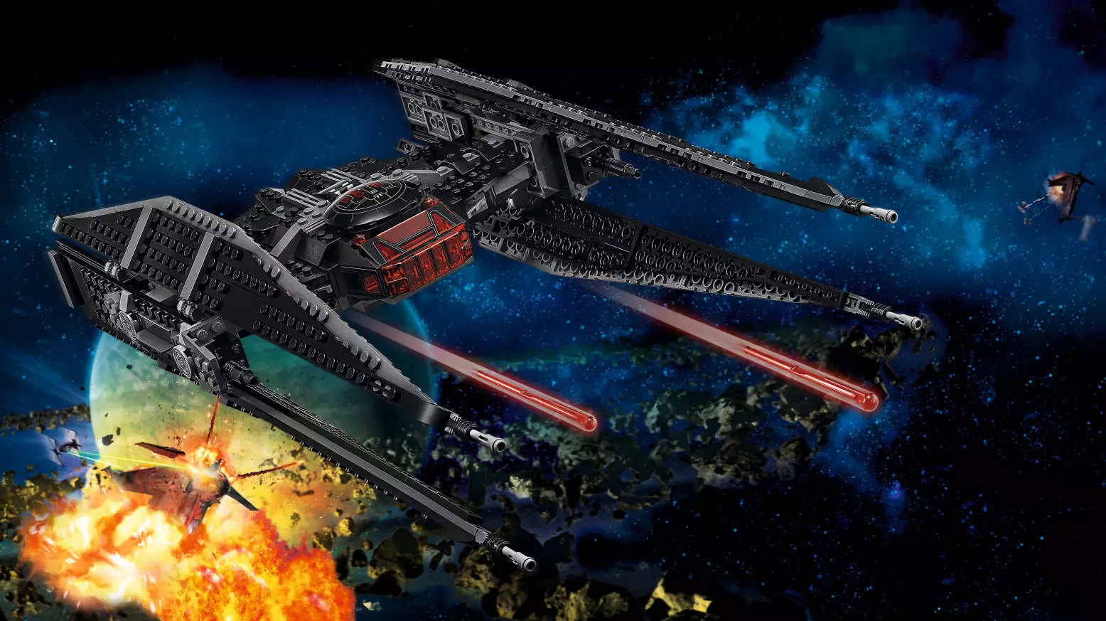 Detail 1: LEGO Star Wars 75179 Kylo Rens TIE Fighter