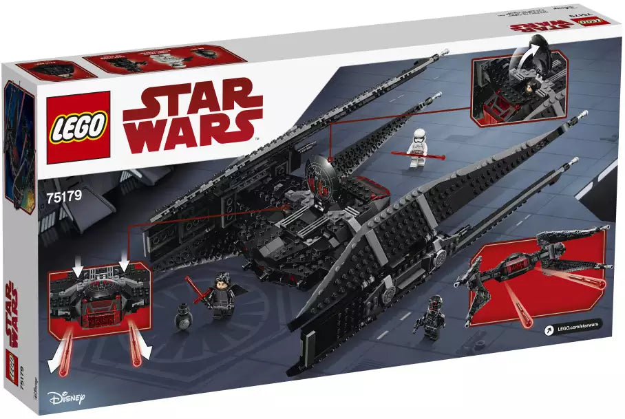 Box Rückansicht: LEGO Star Wars 75179 Kylo Rens TIE Fighter