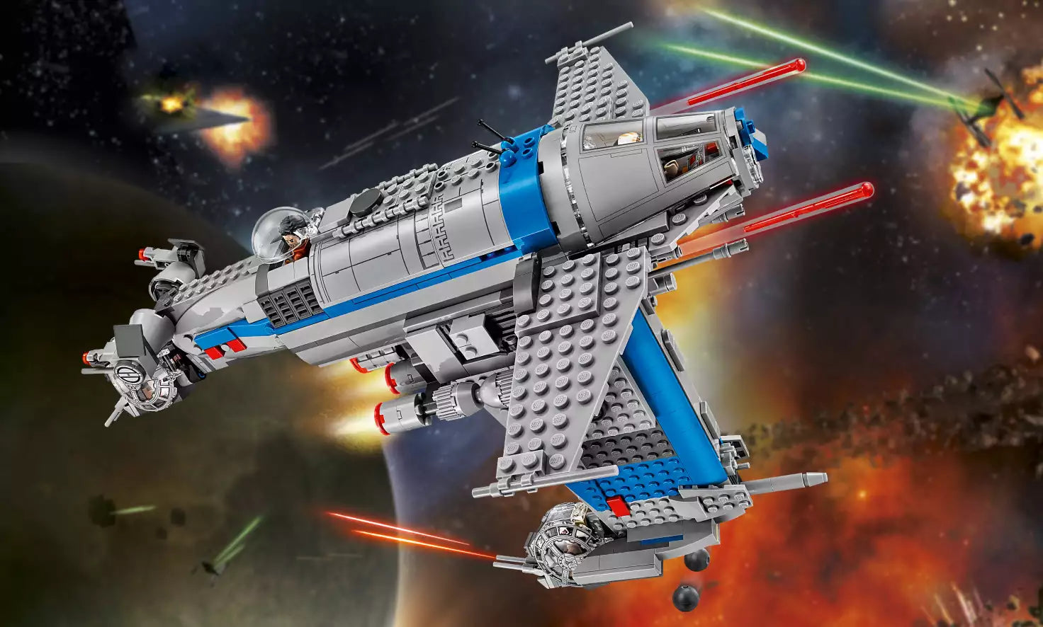 Detail 1: LEGO Star Wars 75188 Resistance Bomber