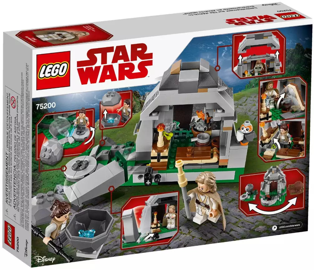 Box Rückansicht: LEGO Star Wars 75200 Ahch-To Island Training