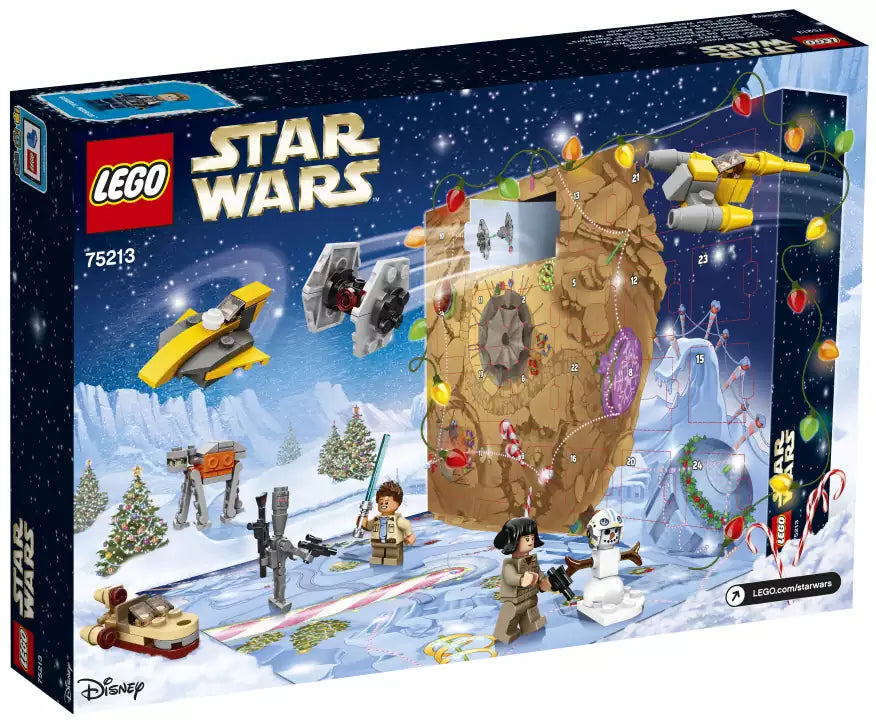 Box Rückansicht: LEGO Star Wars 75213 Adventskalender