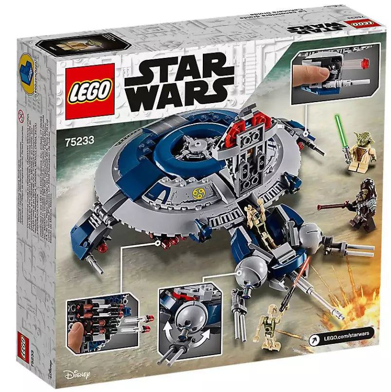 Box Rückseite: LEGO Star Wars 75233 Droid Gunship