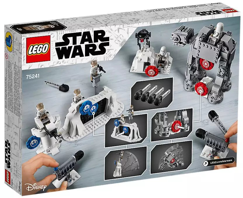 Box Rückseite: LEGO Star Wars 75241 Action Battle Echo Base Verteidigung
