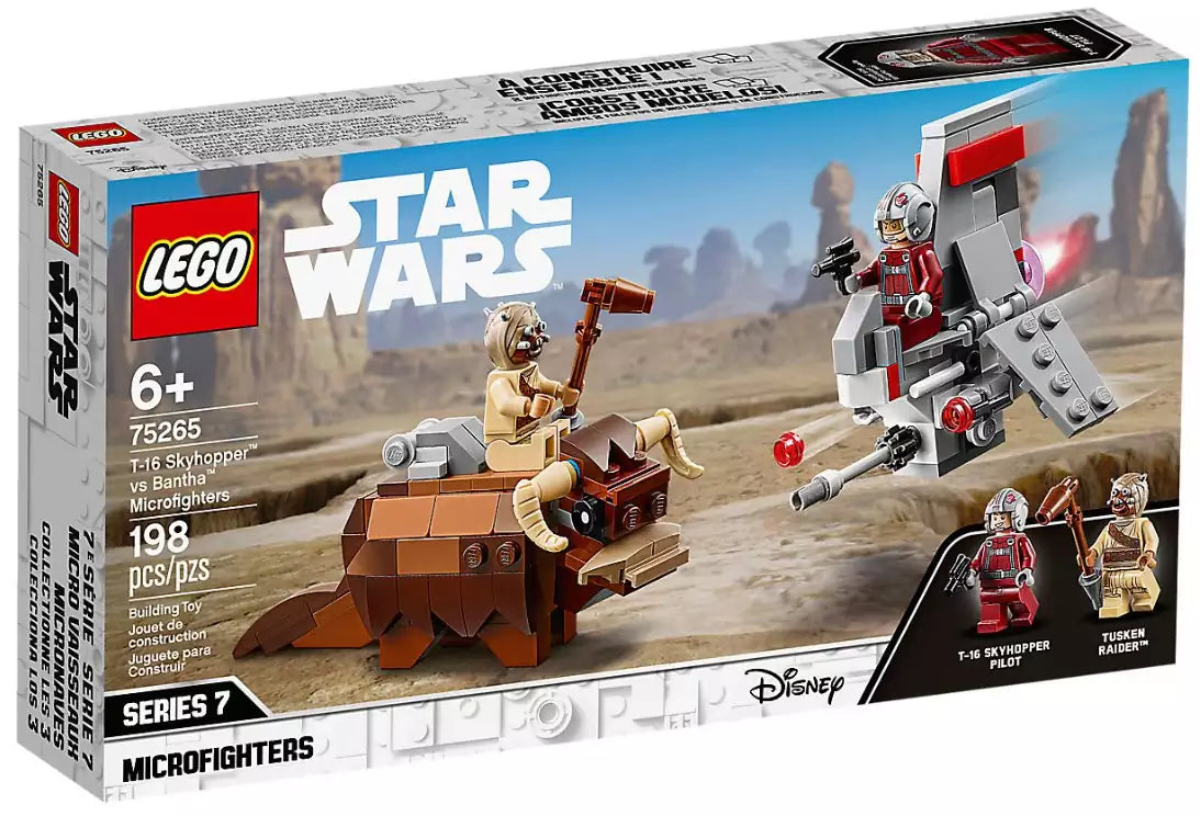 LEGO Star Wars 75265 T-16 Skyhopper vs Bantha Microfighters