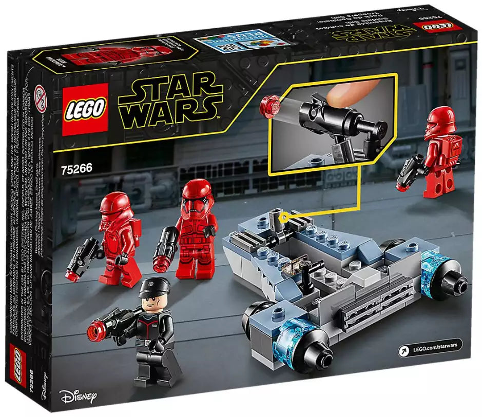 Box Rückansicht: LEGO Star Wars 75266 Sith Troopers Battle Pack