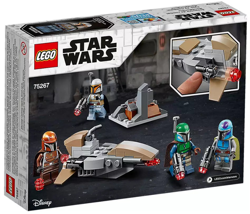 Box Rückansicht: LEGO Star Wars 75267 Mandalorianer Battle Pack