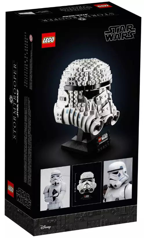 Box Rückansicht: LEGO Star Wars 75276 Stormtrooper Helm