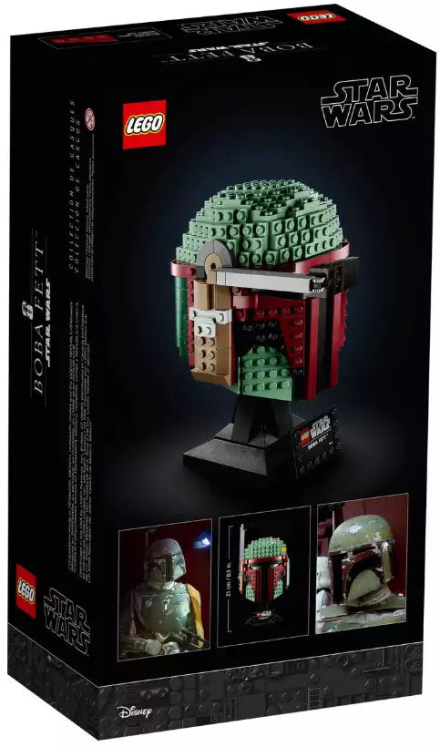 Box Rückansicht: LEGO Star Wars 75277 Boba Fett Helm