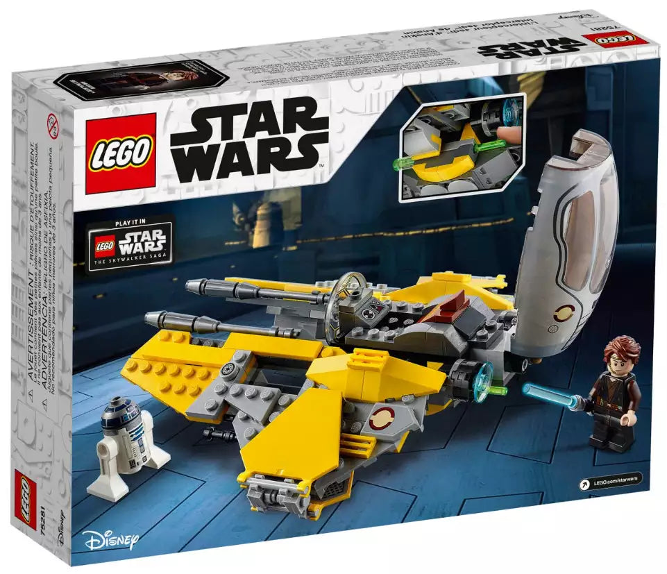 Box Rückansicht: LEGO Star Wars 75281 Anakins Jedi™ Interceptor