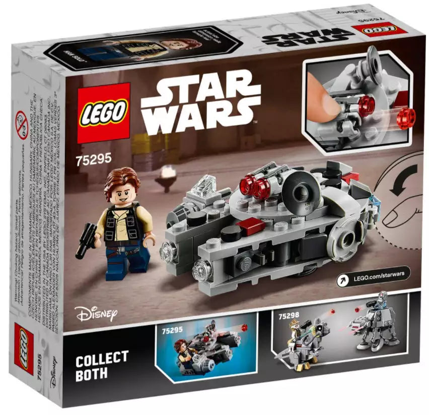 Box Rückansicht: LEGO Star Wars 75295 Millennium Falcon Microfighter