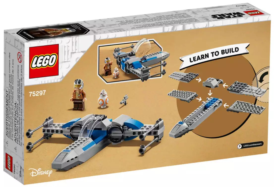 Box Rückansicht: LEGO Star Wars 75297 Resistance X-Wing