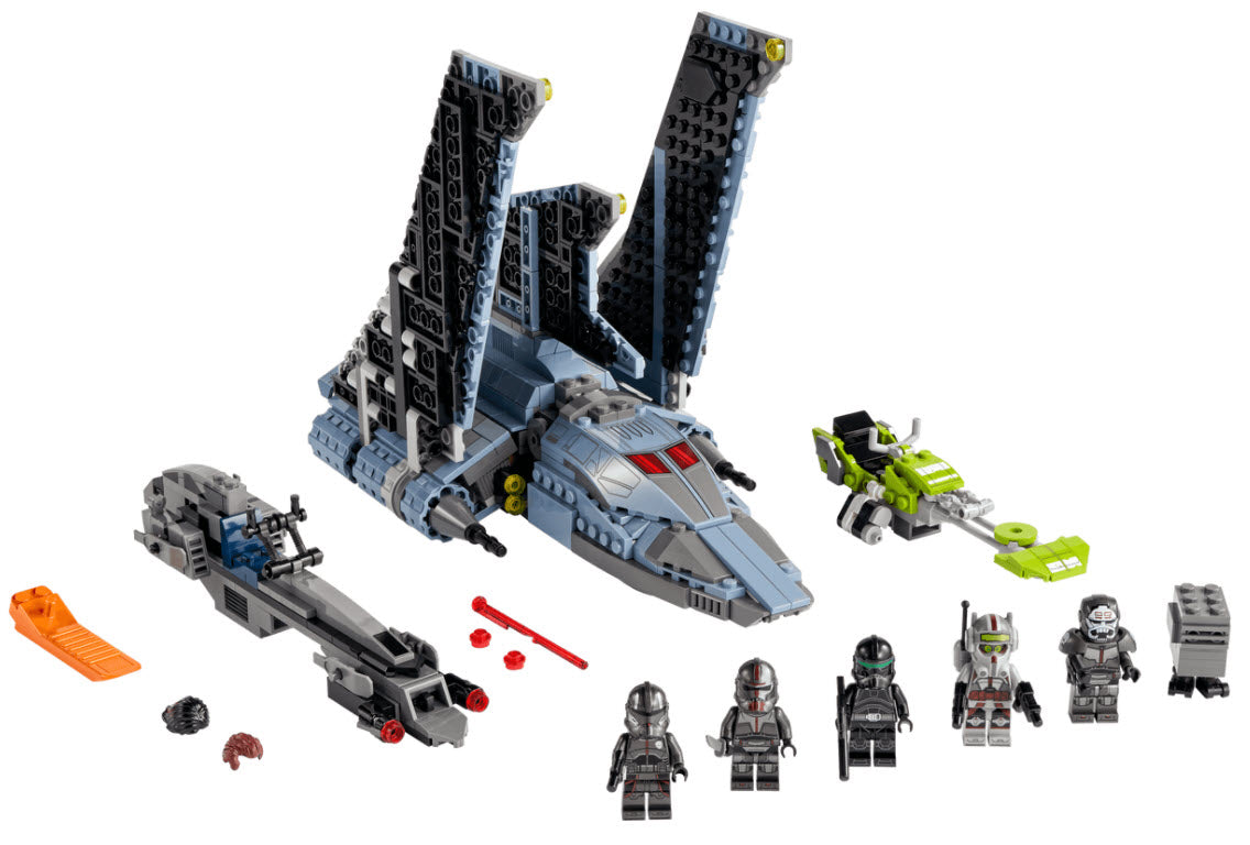 Inhalt: LEGO Star Wars 75314 Angriffsshuttle aus The Bad Batch