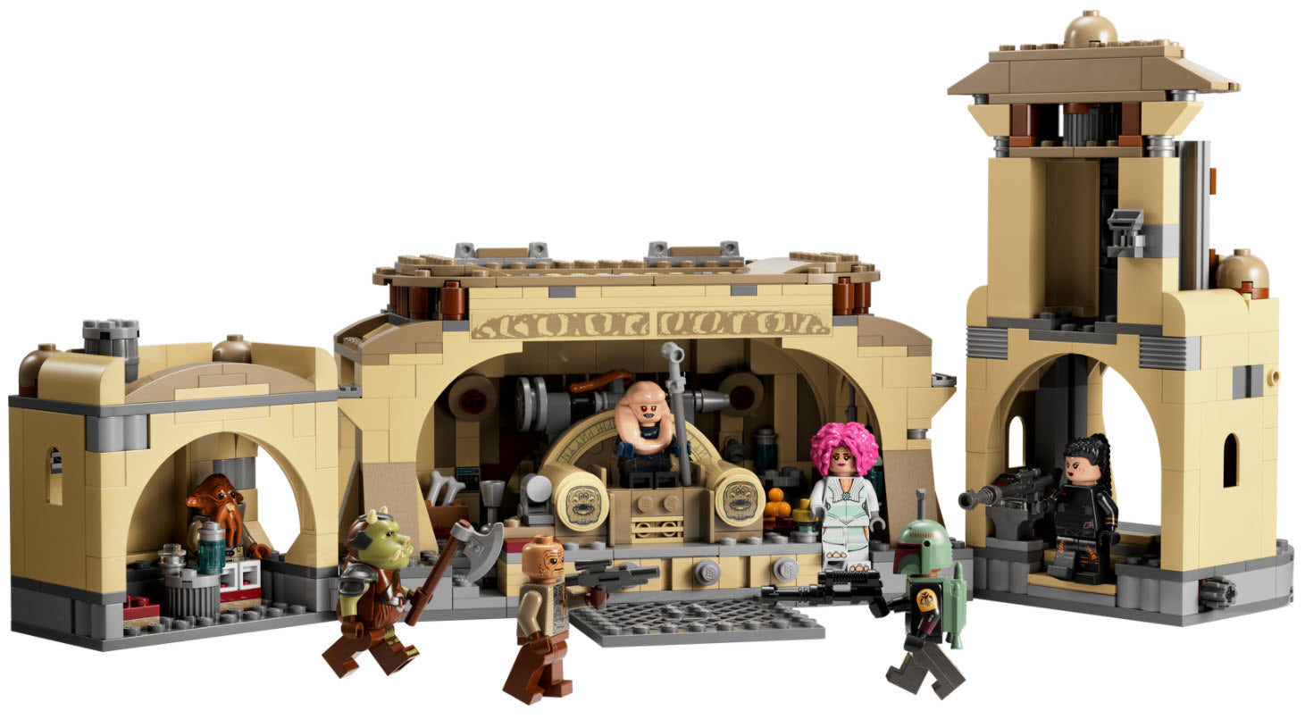 Inhalt: LEGO Star Wars 75326 Boba Fetts Thronsaal