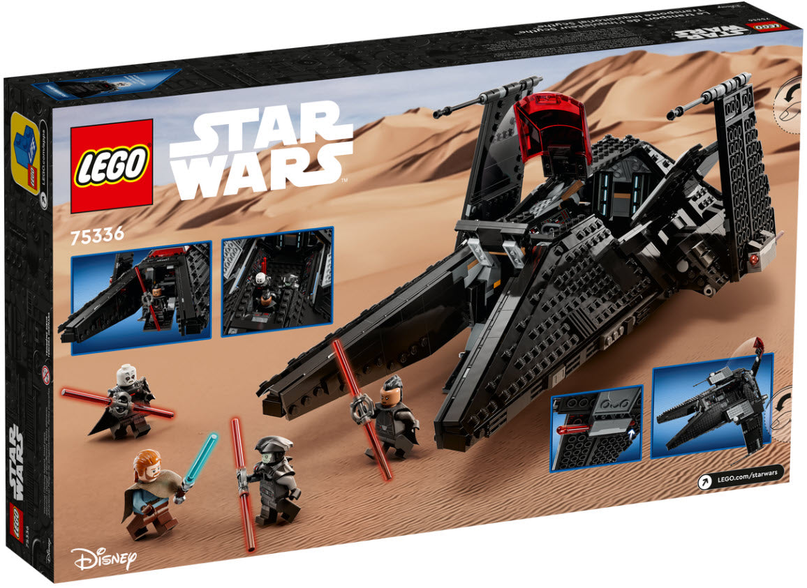 Box Rückseite: LEGO Star Wars 75336 Die Scythe – Transportschiff des Großinquisitors
