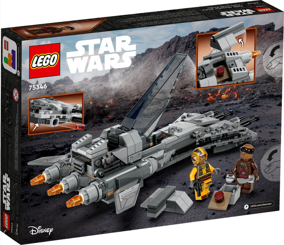 Box Rückansicht: LEGO Star Wars 75346 Snubfighter der Piraten
