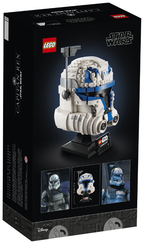 Box Rückansicht: LEGO Star Wars 75349 Captain Rex Helm