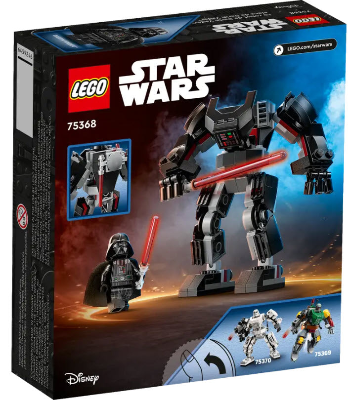 Box Rückansicht: LEGO Star War 75368 Darth Vader Mech