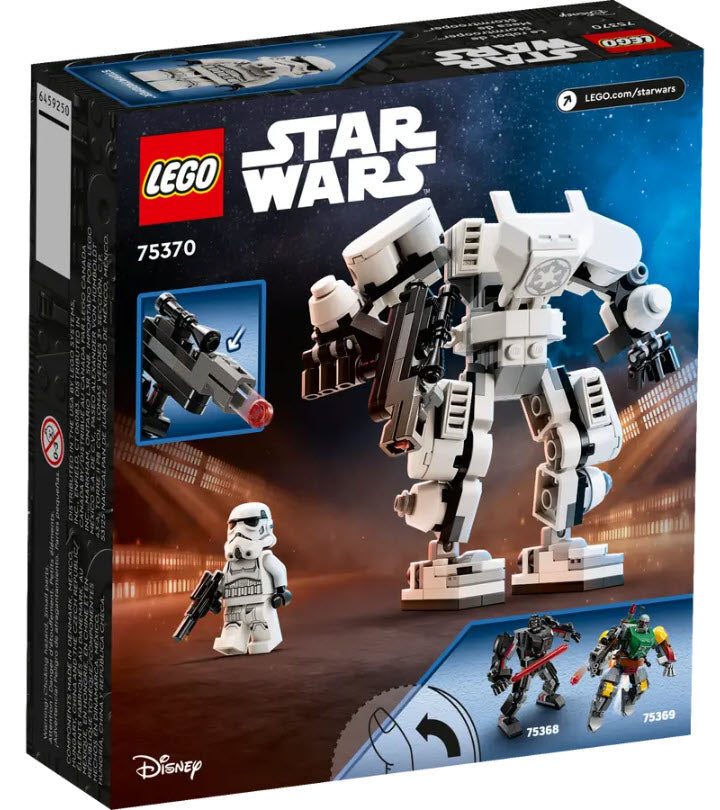Box Rückansicht: LEGO Star War 75370 Sturmtruppler Mech