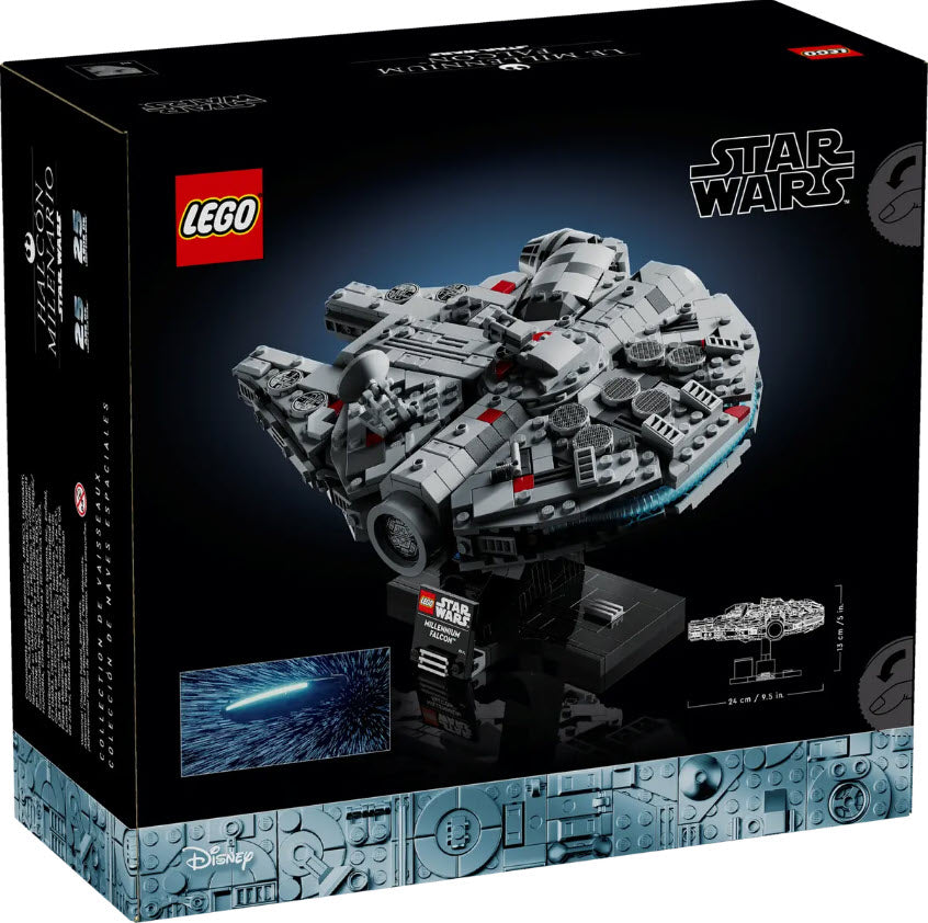 Box Rückansicht: LEGO Star War 75375 Millennium Falcon