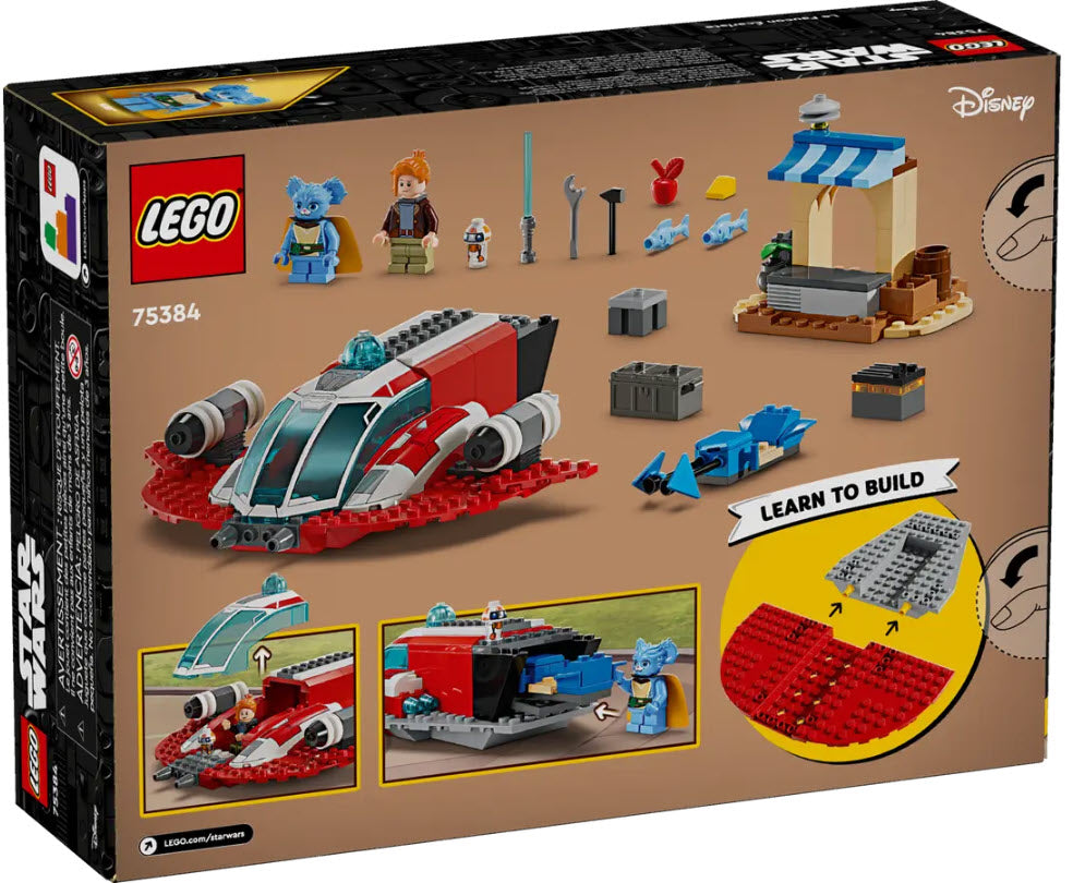 Box Rückansicht: LEGO Star War 75384 Der Crimson Firehawk
