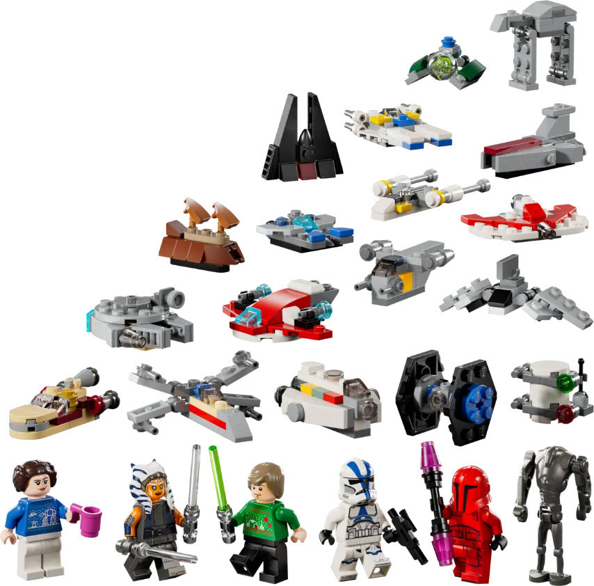 Inhalt: LEGO Star Wars 75395 Adventskalender 2024