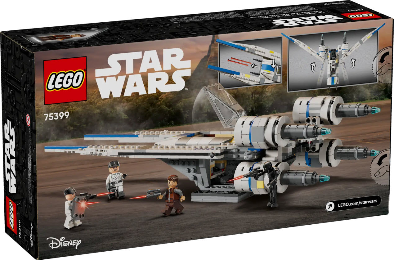 Box Rückseite: LEGO Star Wars 75399 Rebel U-Wing Starfighter