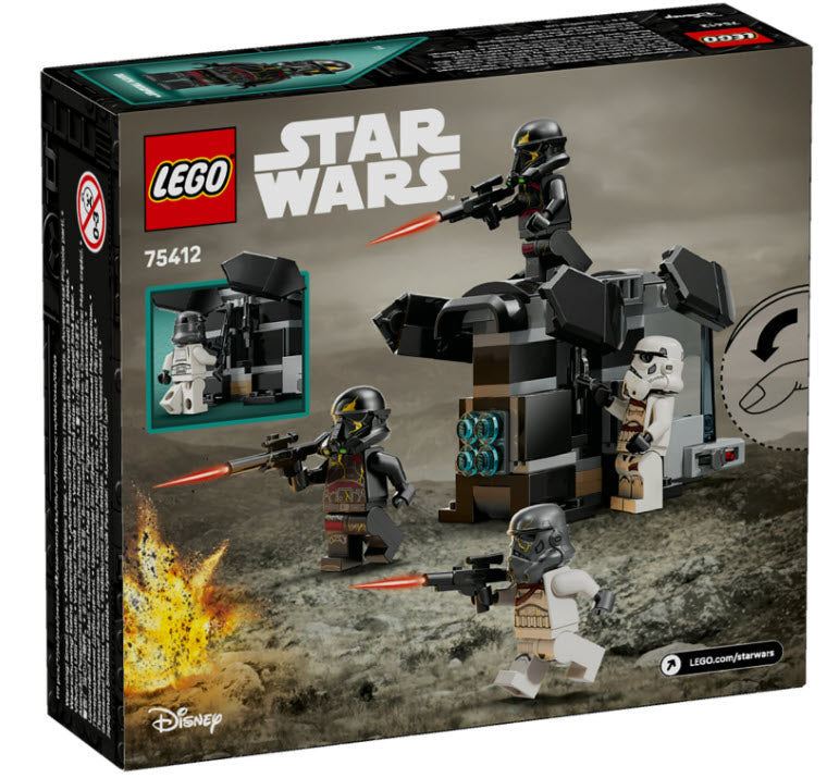 Box Rückseite: LEGO Star Wars 75412 Todestruppler & Nachttruppler Battle Pack