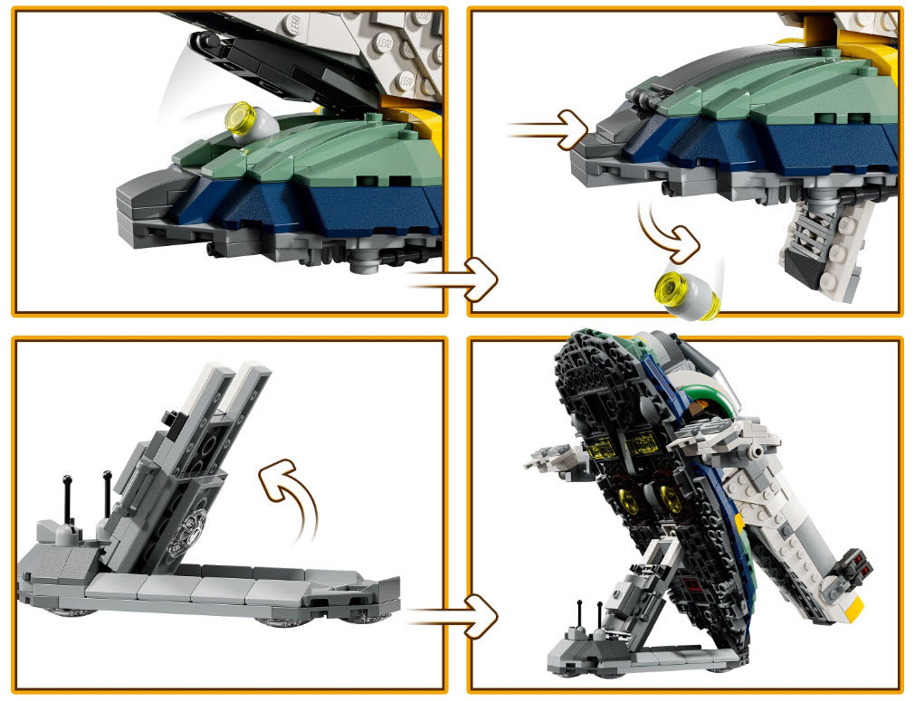 Detail 1: LEGO Star Wars 75433 Jango Fetts Sternenschiff