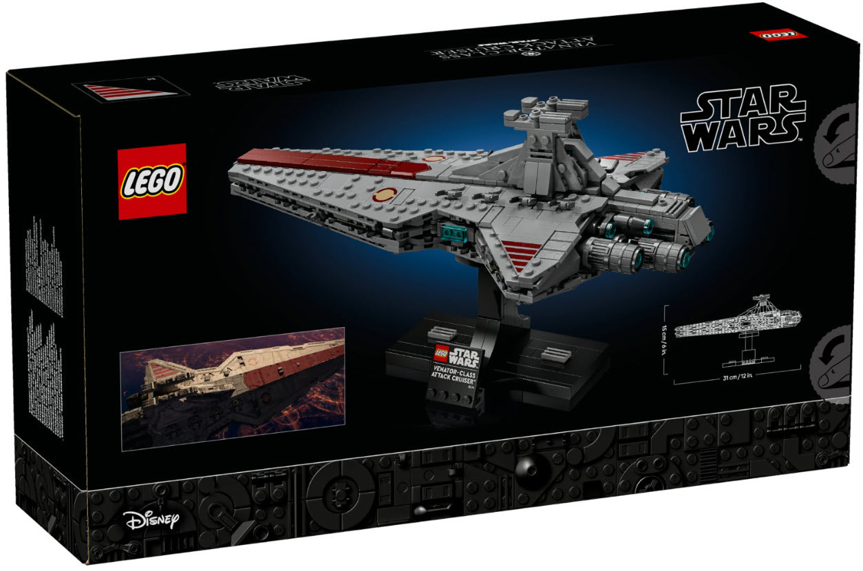 Box Rückseite: LEGO Star Wars 75441 Angriffskreuzer der Venator-Klasse