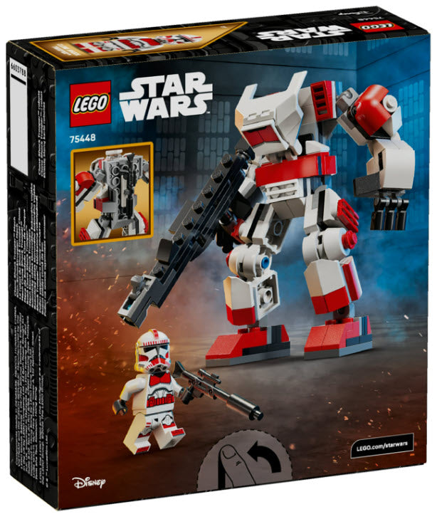 Box Rückseite: LEGO Star Wars 75448 Klon-Schocktruppen Mech