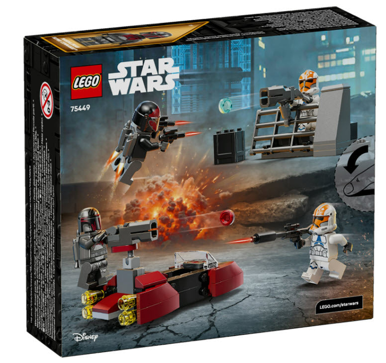 Box Rückseite: LEGO Star Wars 75449 Belagerung von Mandalore Battle Pack