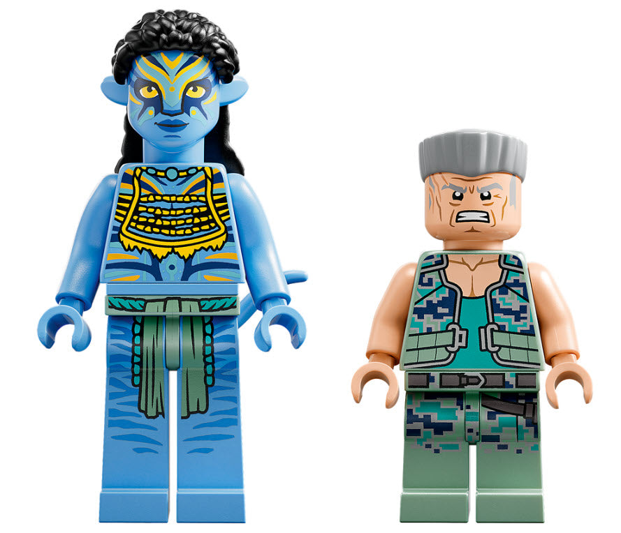 Minifiguren: LEGO Avatar 75571 Neytiri und Thanator vs. Quaritch im MPA