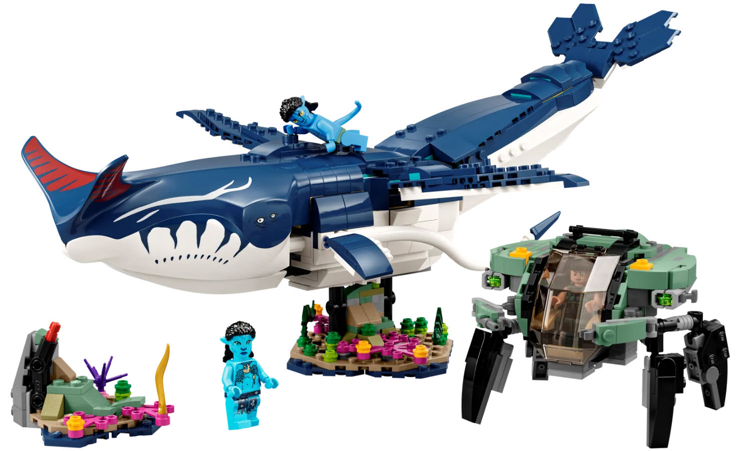 Inhalt: LEGO Avatar 75579 Payakan der Tulkun und Krabbenanzug