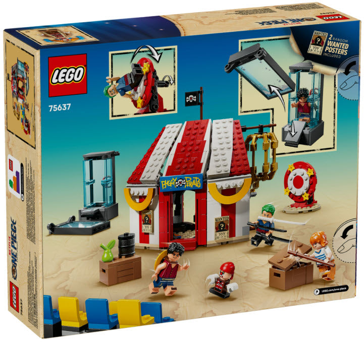 Box Rückseite: LEGO One Piece 75637 Zirkuszelt von Buggy dem Clown