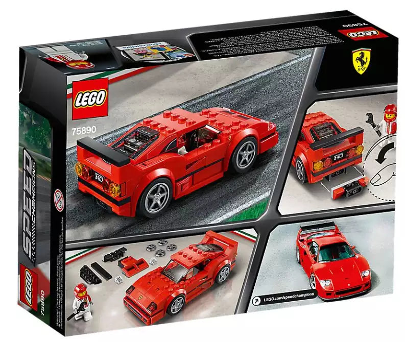 Box Rückseite: LEGO Speed Champions 75890 Ferrari F40 Competizione